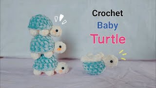 Crochet Turtle 🐢🐢beginner friendly easy fast freetutorialhandmade amigurumi crochet handmade [upl. by Gelhar729]