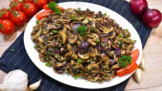 Gebratene Champignons mit Zwiebeln [upl. by Claudina426]