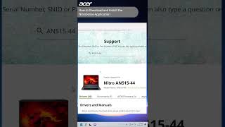 How to Download and Install NitroSense AcerSupport [upl. by Gainer]