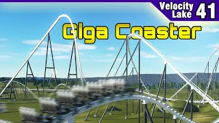 Velocity Lake ep 41  Completing the Giga Supports and Lighting  Planet Coaster [upl. by Hairom]