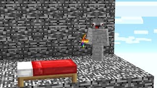 Was ist hinter der Bedrock Wand😕❓ Minecraft LUCKY BLOCK BATTLE BEDWARS [upl. by Keverian]