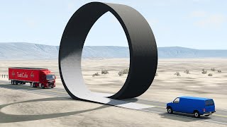 Cars vs Vertical Loop – BeamNGDrive [upl. by Elleinet]