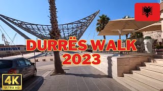 Durrës Walk 2023  Exploring Albanias Coastal Charms on Foot 4K [upl. by Wagshul]