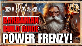 Diablo 4 Frenzy Barbarian POWER KICK Clear NM 100 Dungeons Endgame Guide [upl. by Resaec]