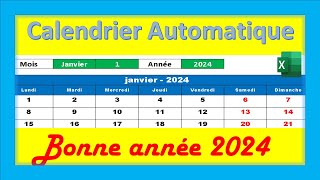 Créer le Calendrier de 2024 🎂 🗓️ [upl. by Bartley]