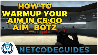 How to warmup for CSGO  aimbotz map [upl. by Ellebana]