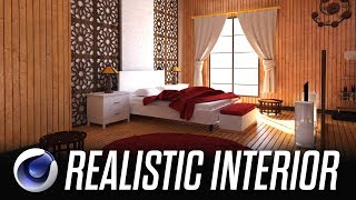 Cinema 4D  Fast and Easy Realistic Interior Render Tutorial [upl. by Chrotoem]