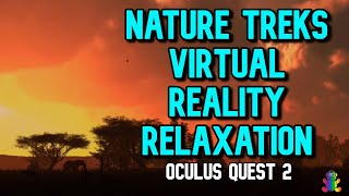 Oculus Quest 2 Nature Treks VR Red Savanna Night Mode  Virtual Reality Relaxation [upl. by Saudra]