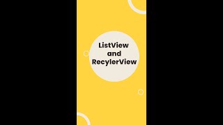 Difference between Listview and Recyclerview in Android [upl. by Moina]