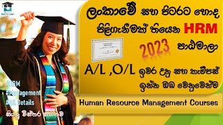 Best HRM Courses in Sri Lanka  හොද පිළිගැනීමක් තියෙන HRM පාඨමාලා  Online amp Physical  HRM Diplomas [upl. by Robbert]