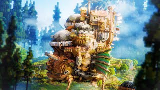 I recreated Howls Moving Castle in Minecraft [upl. by Nomolos996]