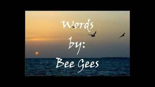 Words  Bee Gees with lyrics [upl. by Nezam]