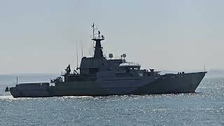 HMS Tyne sailing into Portsmouth [upl. by Hebert]