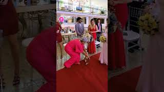 Brides Shoe Mishap Causes Wedding Day Drama shorts [upl. by Blunt]