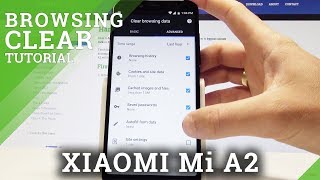 How to Clear Browser History in XIAOMI Mi A2  Delete Cookies and History [upl. by Happ117]