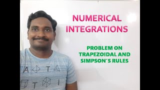 11 PROBLEMS ON TRAPEZOIDAL AND SIMPSONS RULES [upl. by Debarath]