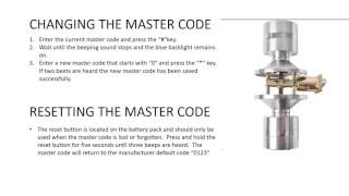 Part 3 How To Reset The Master Code Digital Electronic Code Door Lock Round Knob Turbolock YL99 [upl. by Neersan]