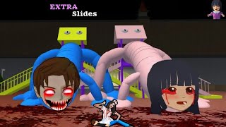 Extra slides ZOMBIE Haunted Yuta dan Mio Becames Zombie 😰 Sakura School Simulator Story 👺 [upl. by Lraed]