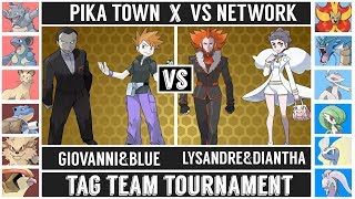 GiovanniampBlue VS LysandreampDiantha TAG TEAM TOURNAMENT  QF1  Pokémon SunMoon [upl. by Ralph]