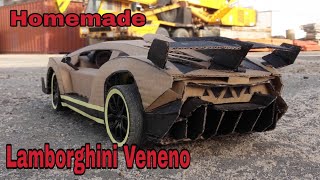 How to make Lamborghini veneno RC using card board [upl. by Ennayoj101]