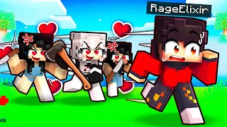 RageElixir Has CRAZY FANGIRLS in Minecraft [upl. by Ahsiel]