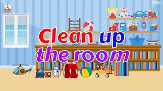 Clean Up The Room song  Singalong Song 🧹🧸🪀 [upl. by Fisuoy]