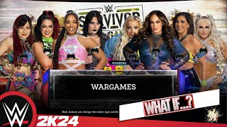 WWE survivorserieswargames 011224 WHAT IF  8 Womans War Games [upl. by Ribal]