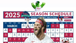 ⚾️ Philadelphia Phillies 2025 Schedule Released [upl. by Deedee]