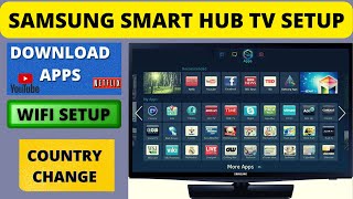 SAMSUNG SMART HUB TV SETUP [upl. by Eseenaj802]