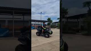 customer testing the 200cc adult off road quad atv [upl. by Yracaz]