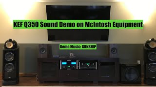 KEF Q350 Sound Demo GUNSHIP [upl. by Zurciram]