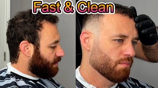 An easy and fast technique to fade Hair amp Beard [upl. by Aicnilav]