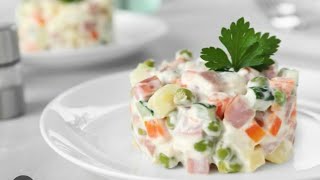 ALIVE SALAT TAYYORLASH 🔥 Оливье приготовление салата 🔥 Salad of Olivier salads [upl. by Hynes]