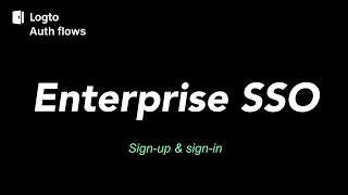 Enterprise Single SignOn SSO experience [upl. by Maurey]