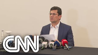 Sobre candidatura Sergio Moro agora diz que “não desistiu de nada”  CNN 360° [upl. by Gytle]