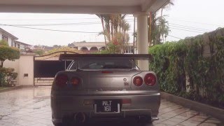 R34 GTR Nismo Spec Pro Exhaust [upl. by Einnod714]