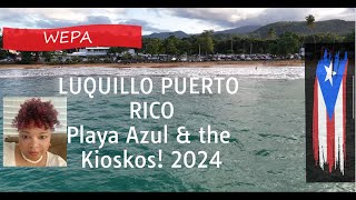 PUERTO RICO LUQUILLO Playa Liquillo amp LUQUILLO KIOSKS 2024 [upl. by Dahij290]