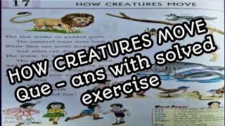 HOW CREATURES MOVE question answerclass 3  English  Progess Publishers  USHER IN [upl. by Htebsil425]