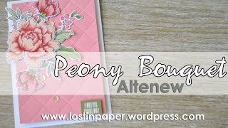 Altenew Peony Bouquet  How to [upl. by Adolfo154]