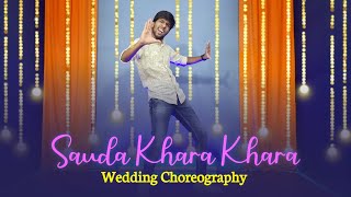 Sauda Khara Khara  Wedding Choreography  Easy Steps  Good Newwz  Tushar Jain Dance [upl. by Brunella]