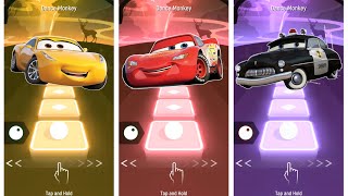 Disney Pixar Cars  Cruz Ramirez 🆚 Lightning McQueen 🆚 Doc Hudson  Tiles Hop EDM Rush 🎶 🔥 [upl. by Merline]