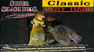 Super Smash Bros Melee  Classic Mode Gameplay with Daisy VERY HARD [upl. by Georgia775]