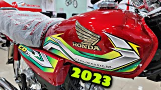 HONDA CD70 2023 MODEL REMAND REVIEW TOP SPEED TEST amp FUEL AVERAGE TEST SOON ON PK BIKES [upl. by Chadburn554]