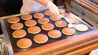 老舗のどら焼き職人が1日 2000枚焼き上げる【千成もなか本舗】Dorayaki  Japanese Street Food [upl. by Finah]