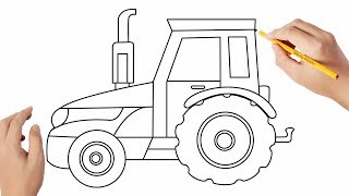 Comment dessiner un tracteur [upl. by Anirb138]