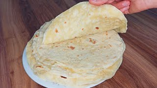 EASY LAVASH BREAD WITH ONLY 3 INGREDIENTS 💯 Yeastless Lavash Recipe Like Silk 👌🏻 [upl. by Omer]