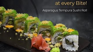 Asparagus Tempura Sushi Roll foodrecipe sushi [upl. by Eirlav812]