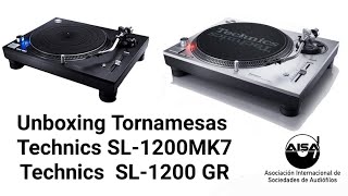 Unboxing Tornamesas Technics SL1200 Mk7 Y SL1210 GR [upl. by Manny46]