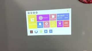 P10 4K 3D smart projector play 4K video from Android box [upl. by Stedmann784]