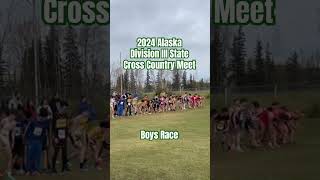 Alaska State Div III Cross Country Meet highschoolcrosscountry alaskacity alaskalife [upl. by Oiliruam898]